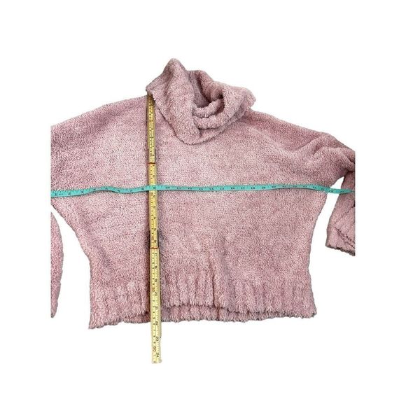 Express fuzzy rose pink sweater - loose cowl turtleneck size medium- super soft! - Picture 9 of 9